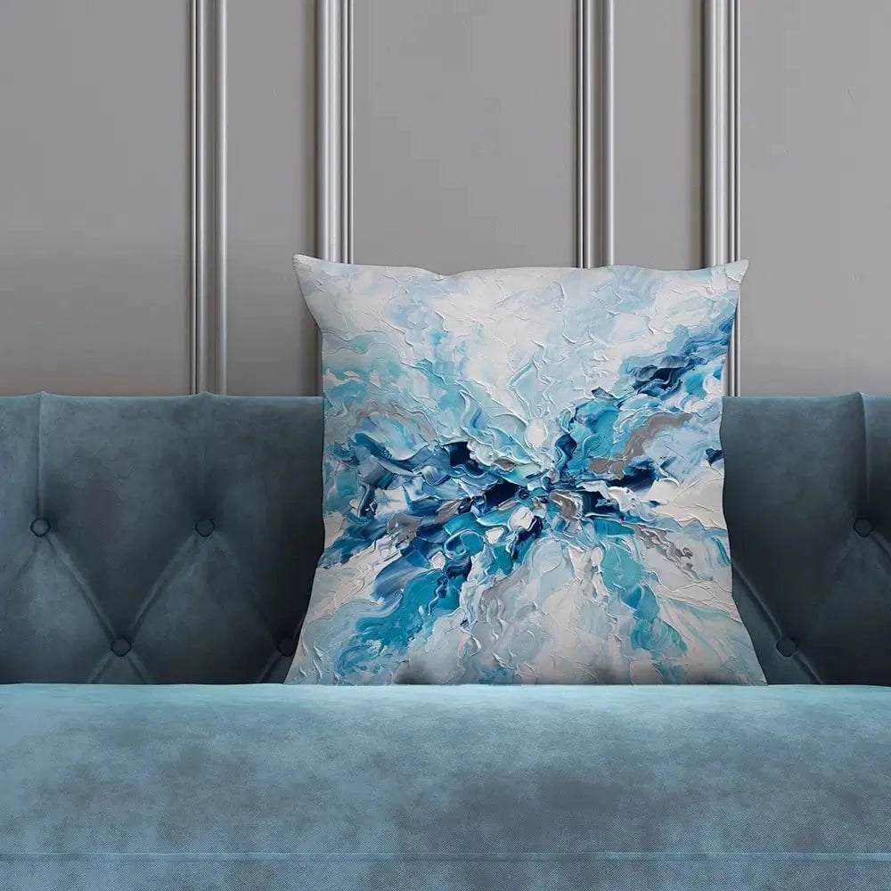 Whispering Blue Cushion Whispering Blue Cushion wall art product Olga Tkachyk