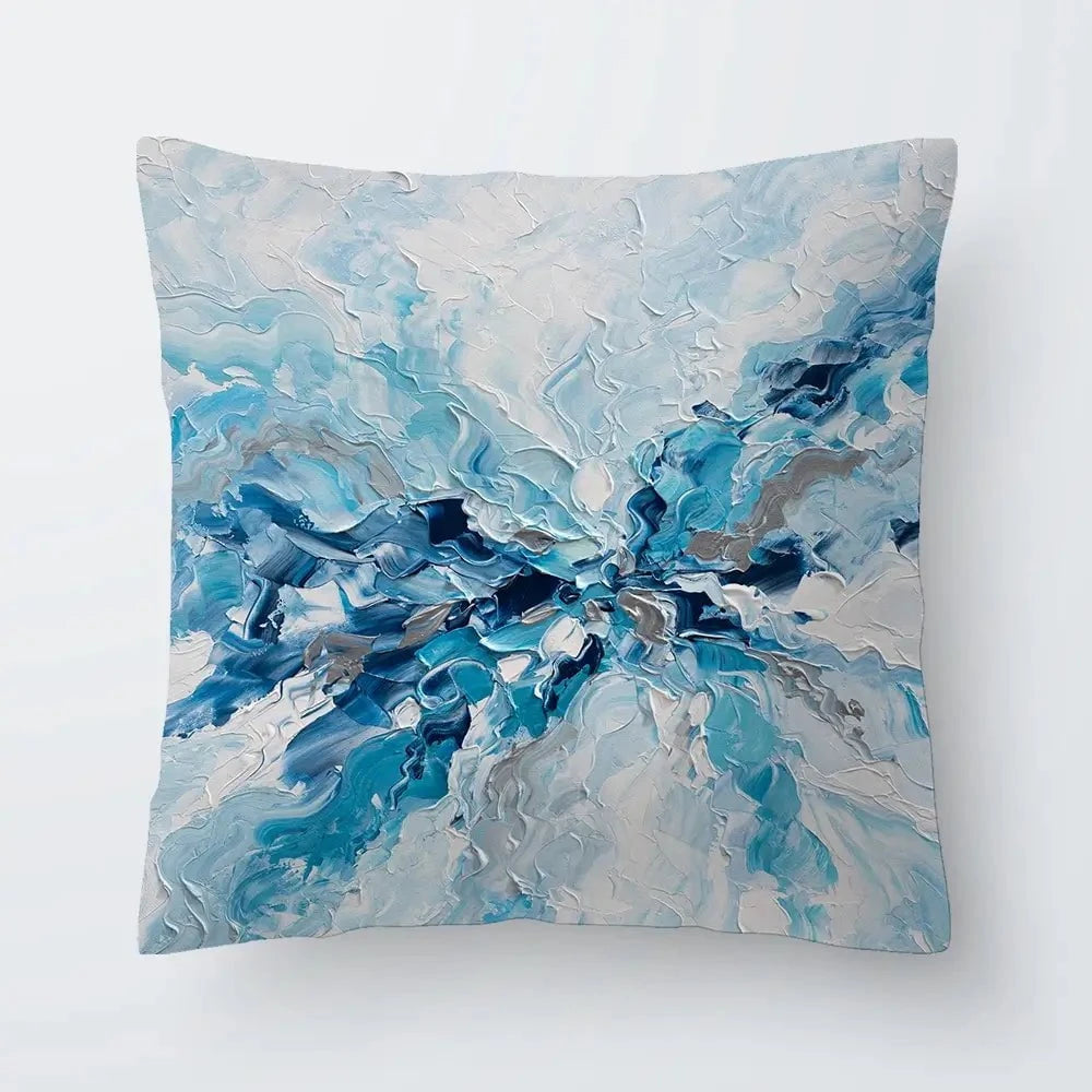 Whispering Blue Cushion Whispering Blue Cushion wall art product Olga Tkachyk