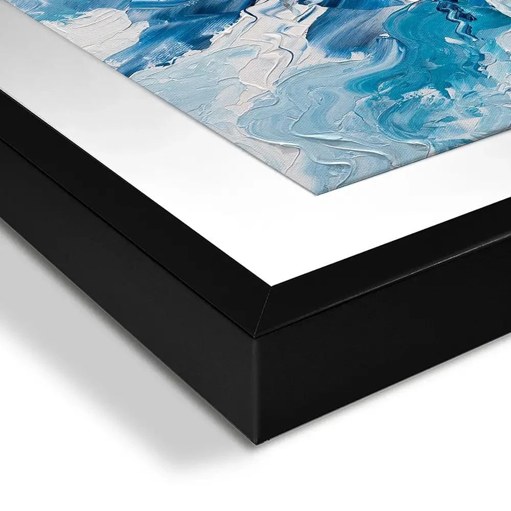 Whispering Blue Square Framed Art Print Whispering Blue Square Framed Art Print wall art product Olga Tkachyk