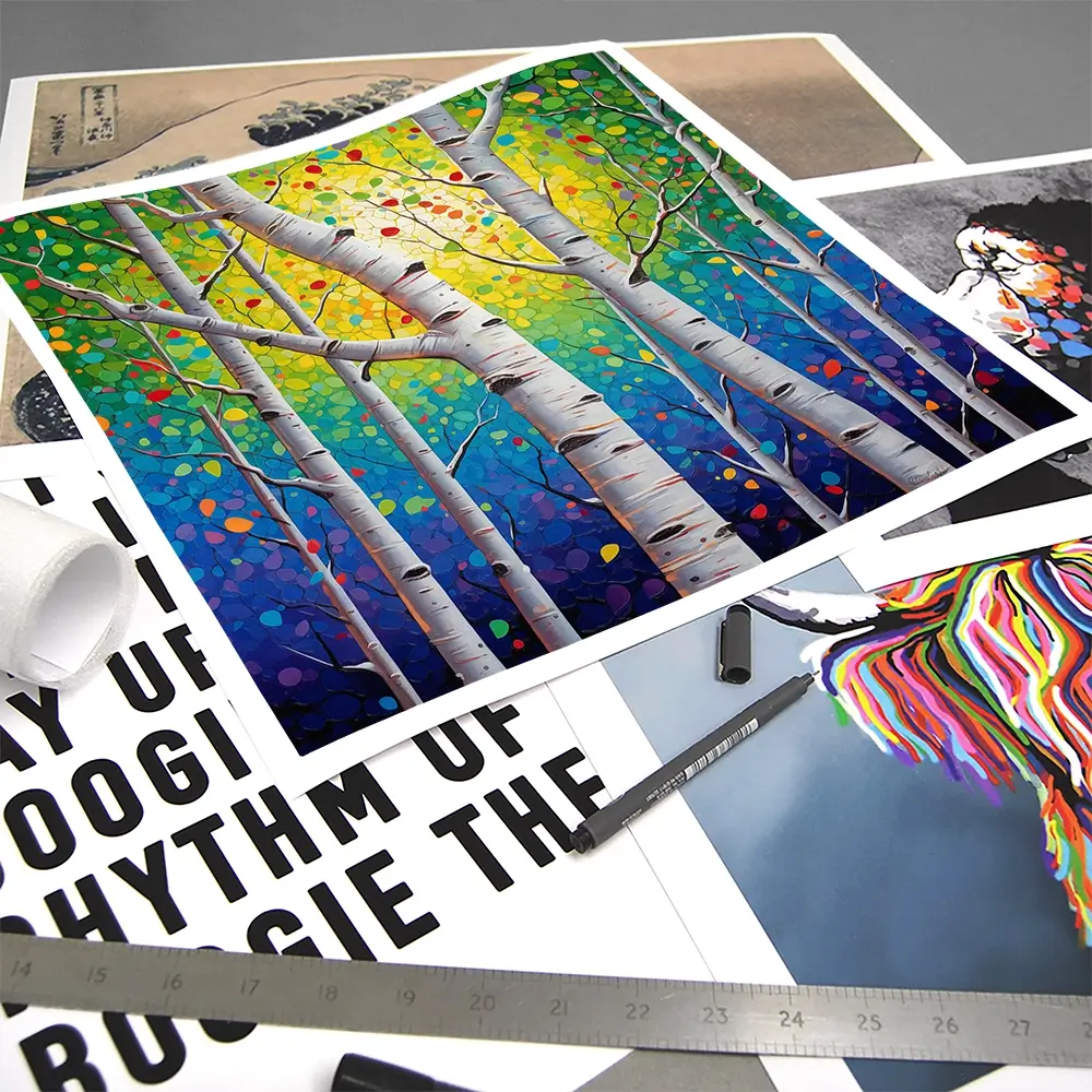 Whispering Woods Square Art Print Whispering Woods Square Art Print wall art product Lena Owens - Independent