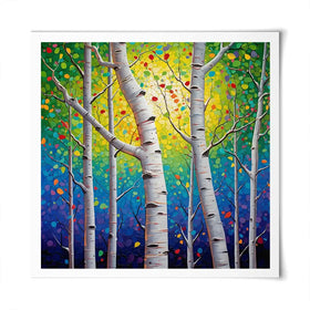 Whispering Woods Square Art Print Whispering Woods Square Art Print wall art product Lena Owens - Independent