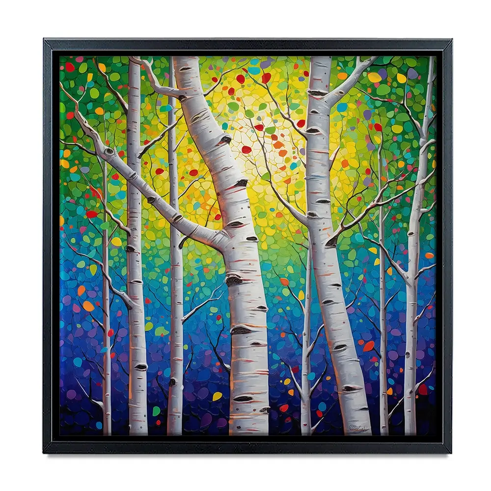 Whispering Woods Square Canvas Print Whispering Woods Square Canvas Print wall art product Lena Owens - Independent