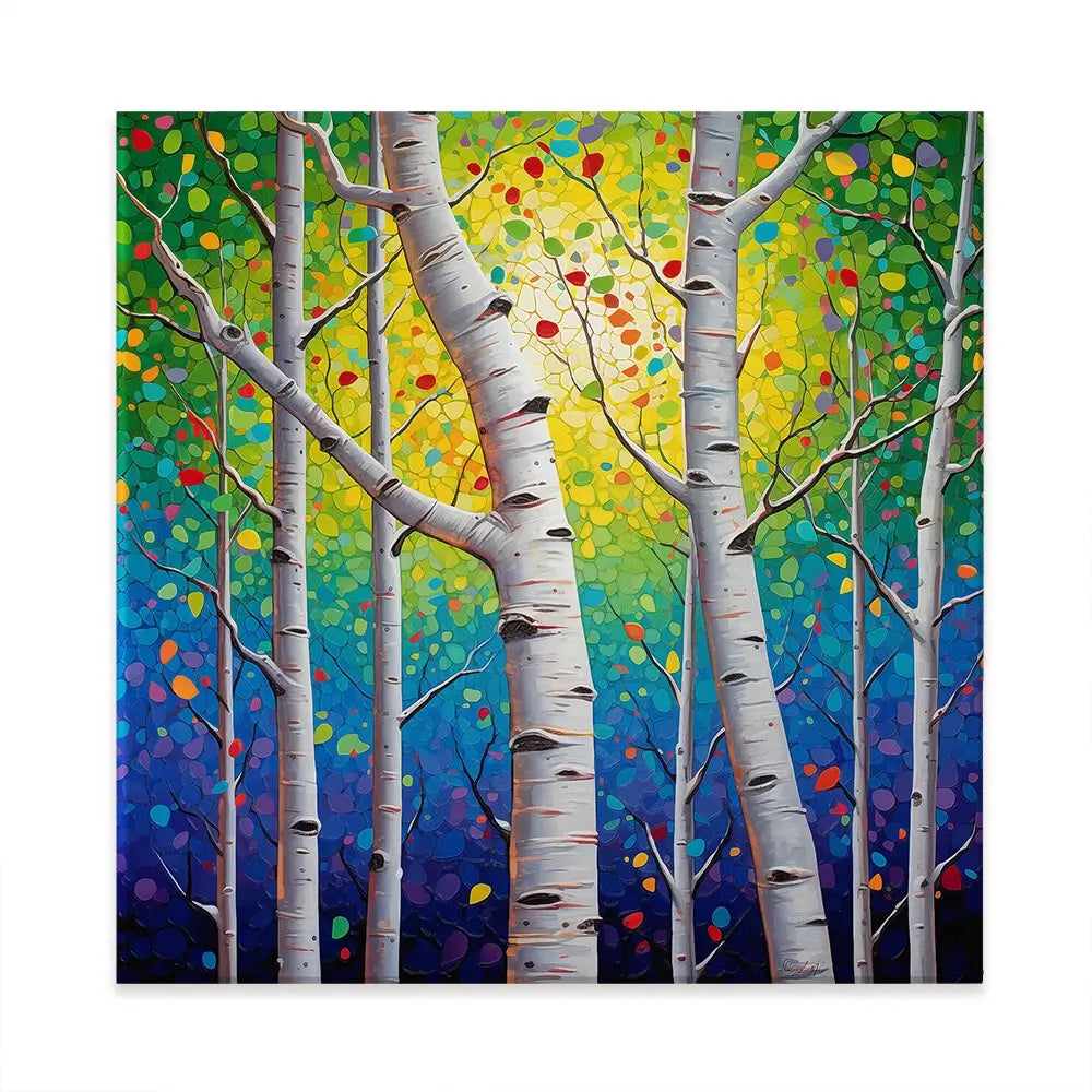 Whispering Woods Square Canvas Print Whispering Woods Square Canvas Print wall art product Lena Owens - Independent