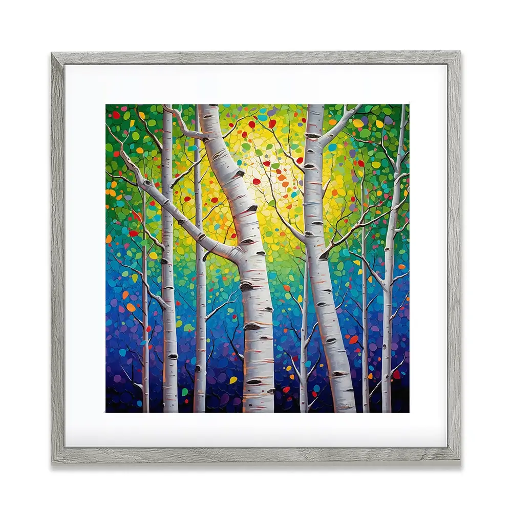 Whispering Woods Square Framed Art Print Whispering Woods Square Framed Art Print wall art product Lena Owens - Independent