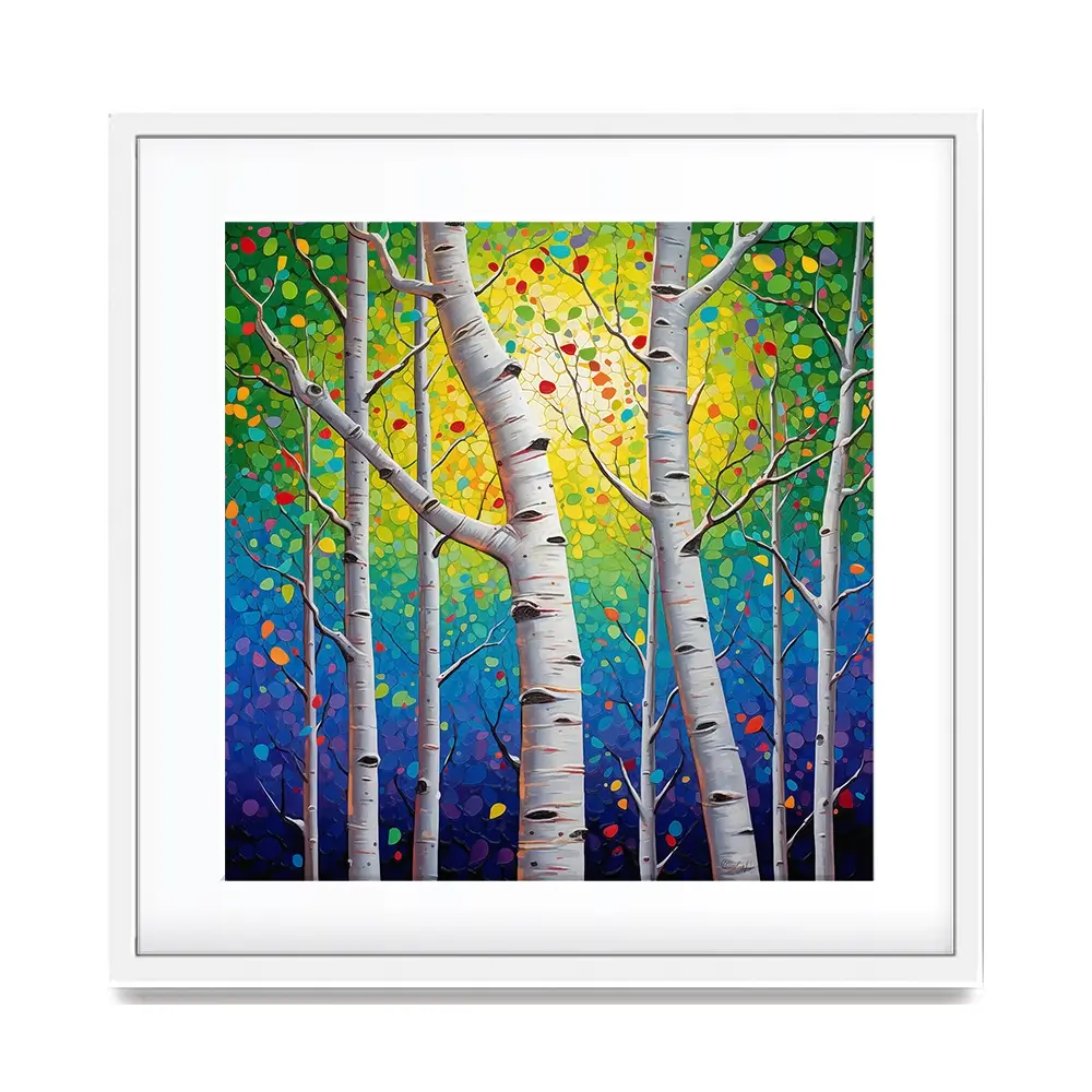 Whispering Woods Square Framed Art Print Whispering Woods Square Framed Art Print wall art product Lena Owens - Independent