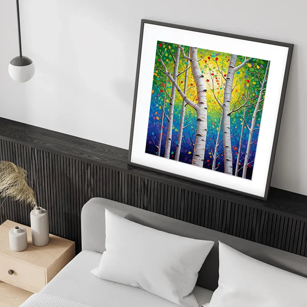 Whispering Woods Square Framed Art Print Whispering Woods Square Framed Art Print wall art product Lena Owens - Independent