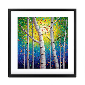 Whispering Woods Square Framed Art Print Whispering Woods Square Framed Art Print wall art product Lena Owens - Independent