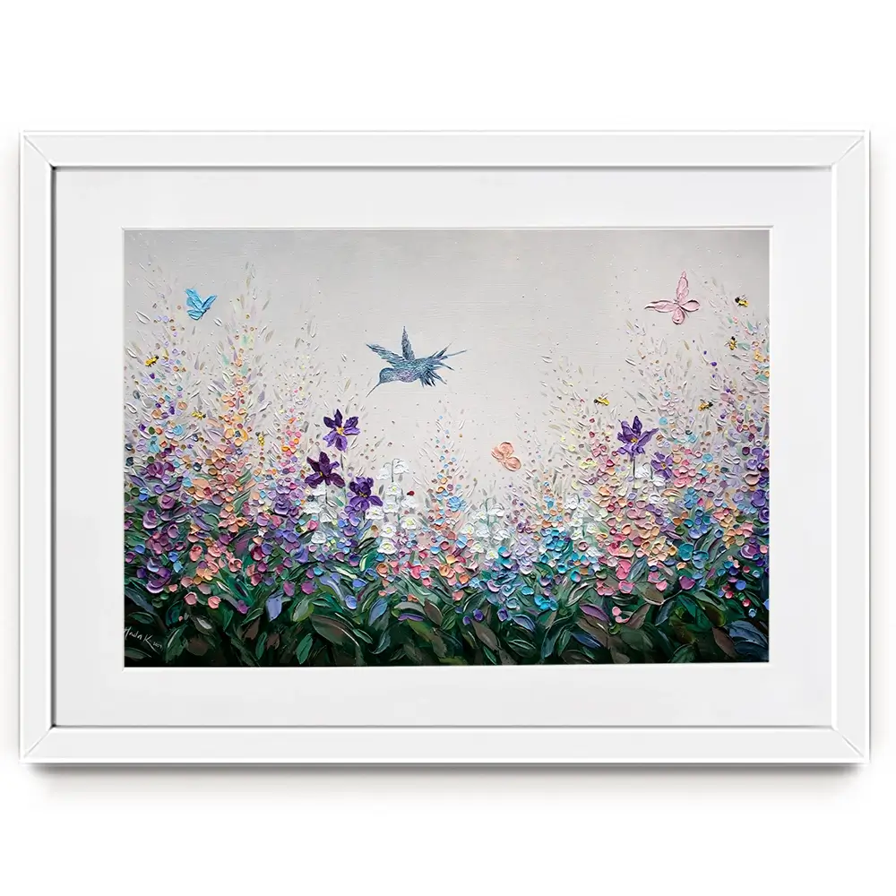 Whispers Framed Art Print Whispers Framed Art Print wall art product Nada Khatib
