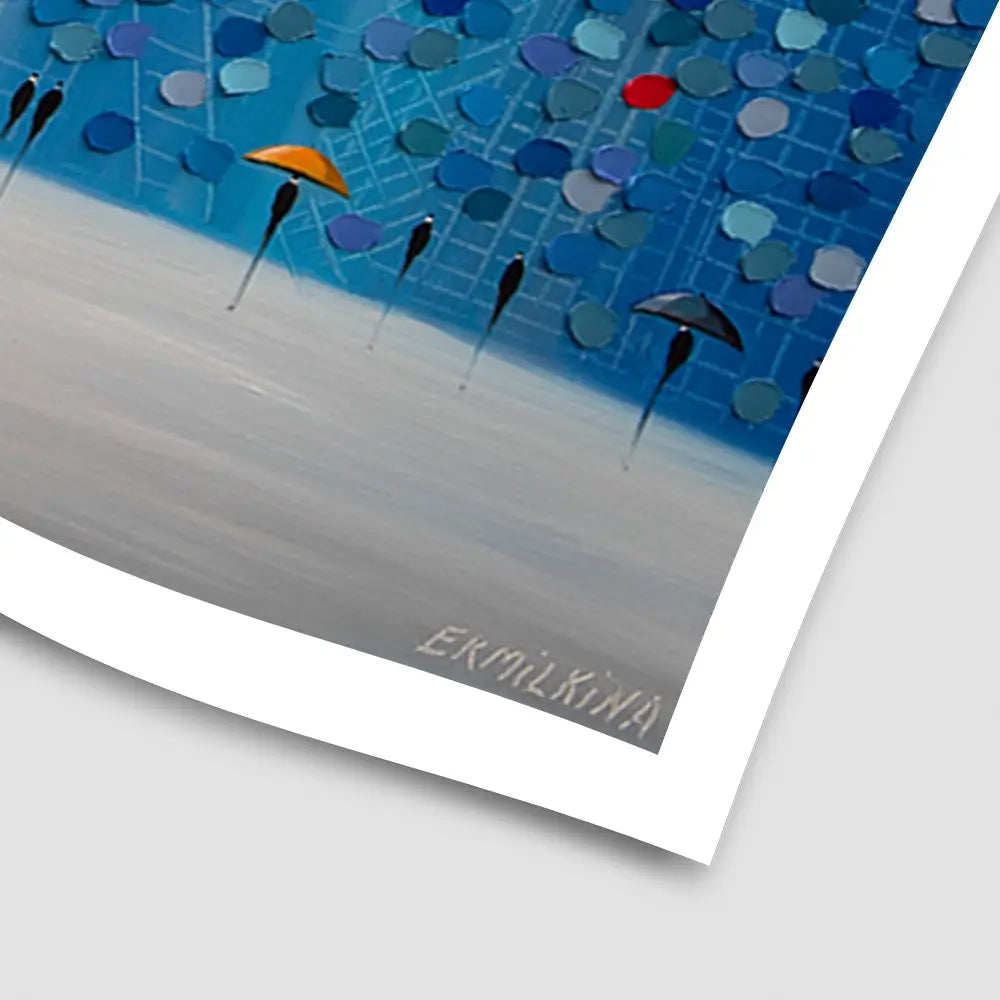 Whispers In Blue Art Print Whispers In Blue Art Print wall art product Ekaterina Ermilkina