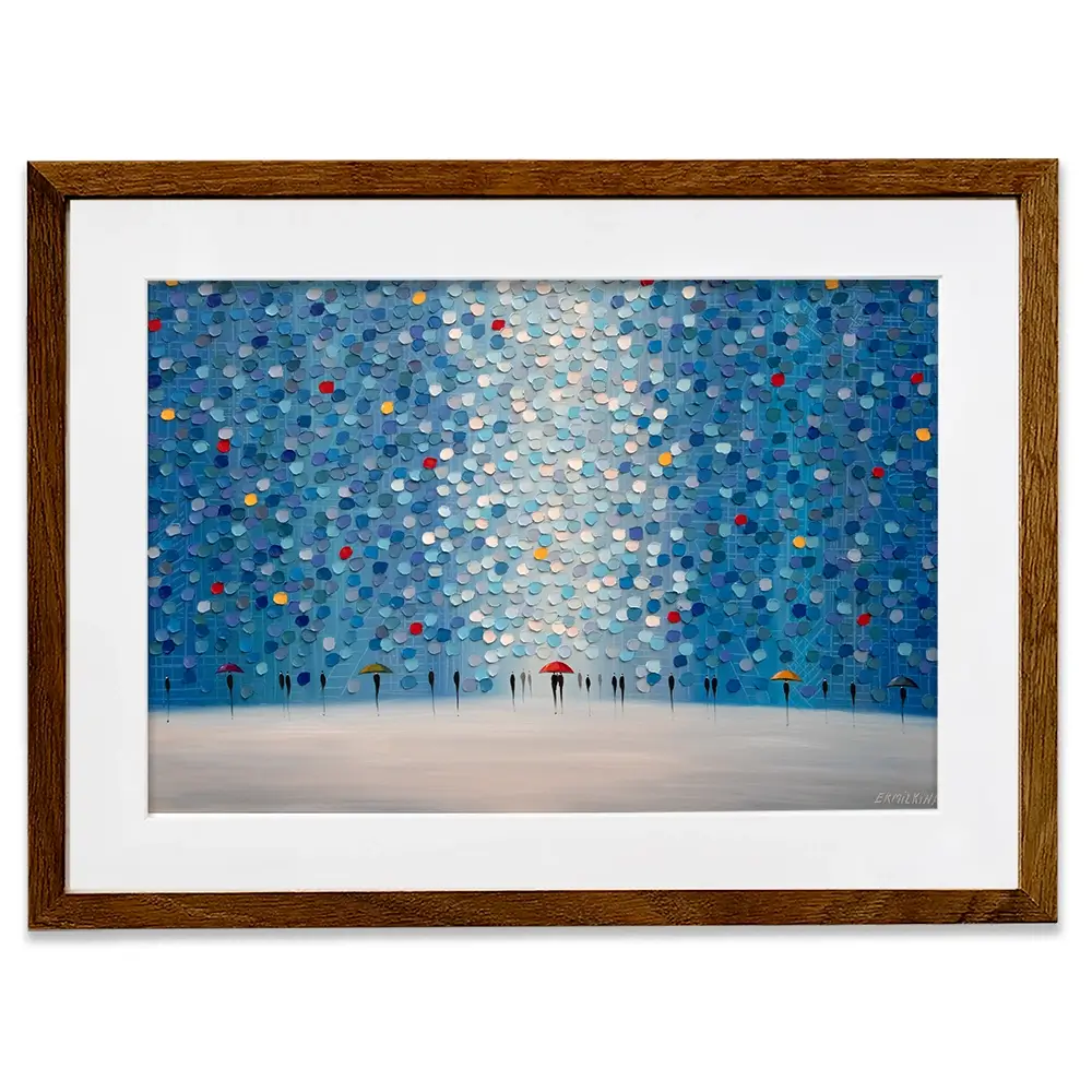 Whispers In Blue Framed Art Print Whispers In Blue Framed Art Print wall art product Ekaterina Ermilkina