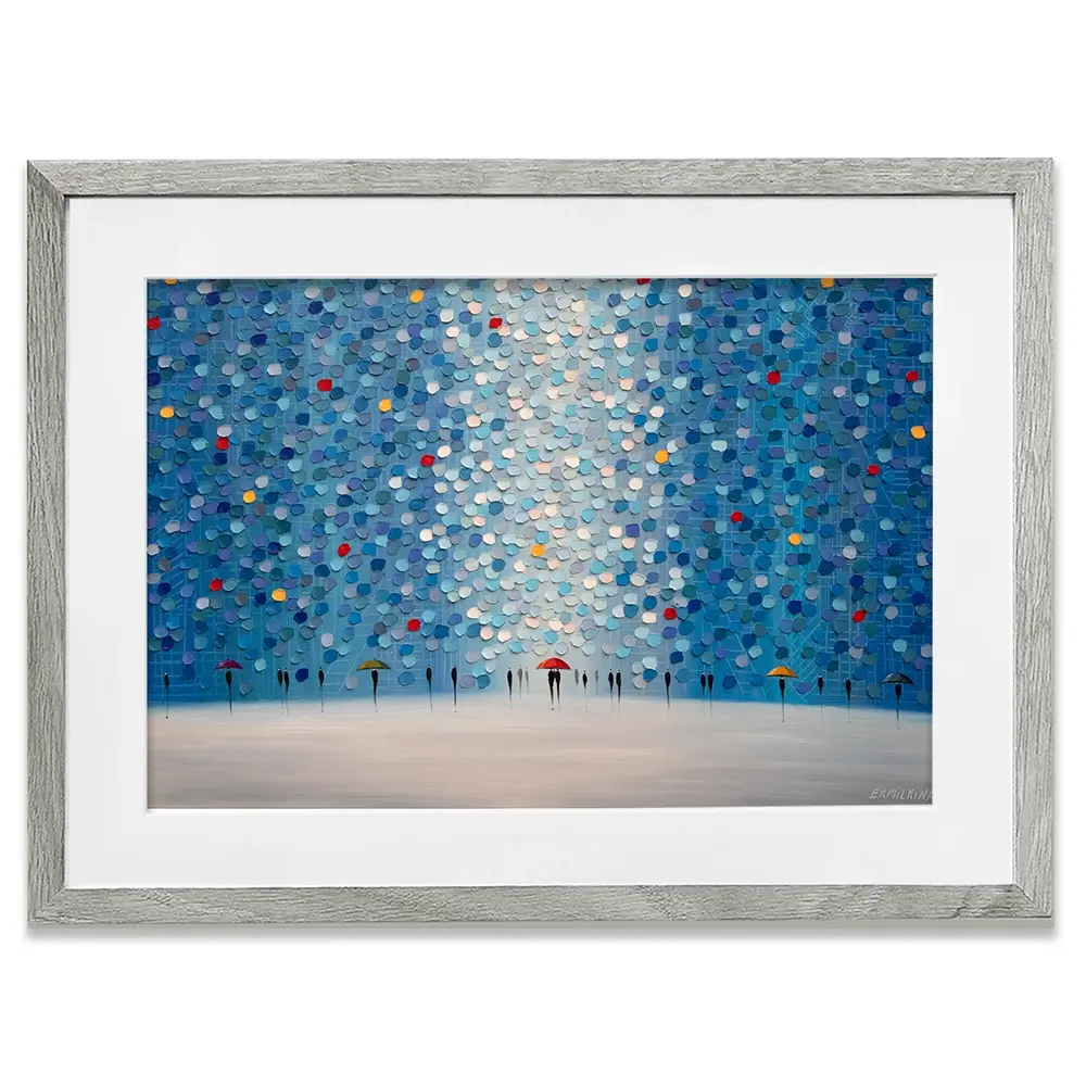 Whispers In Blue Framed Art Print Whispers In Blue Framed Art Print wall art product Ekaterina Ermilkina