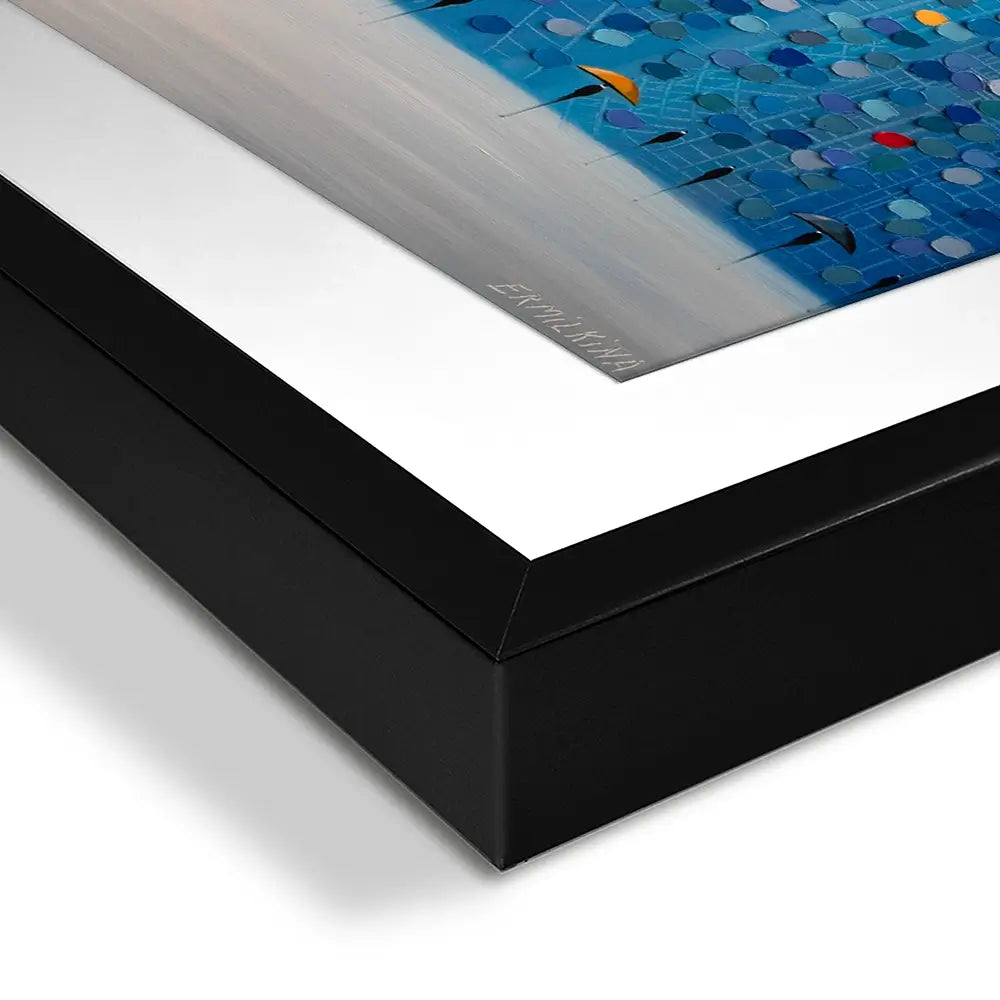 Whispers In Blue Framed Art Print Whispers In Blue Framed Art Print wall art product Ekaterina Ermilkina