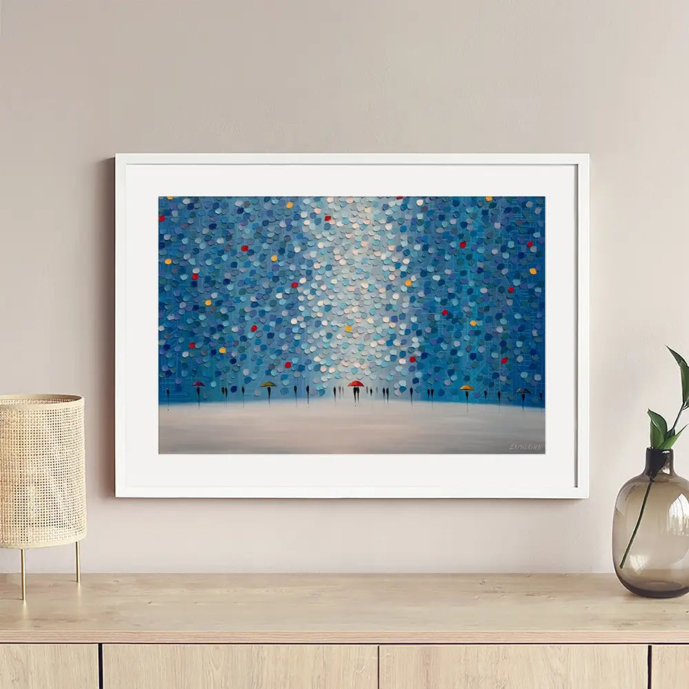 Whispers In Blue Framed Art Print Whispers In Blue Framed Art Print wall art product Ekaterina Ermilkina