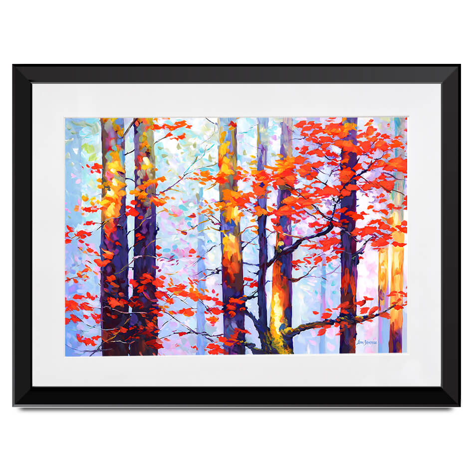 Whispers Of Autumn Love Framed Art Print Whispers Of Autumn Love Framed Art Print wall art product Leon Devenice