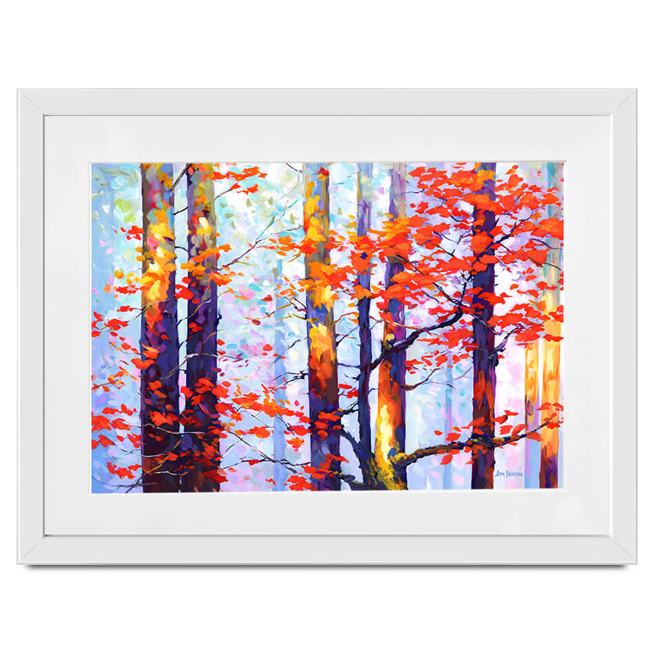 Whispers Of Autumn Love Framed Art Print Whispers Of Autumn Love Framed Art Print wall art product Leon Devenice
