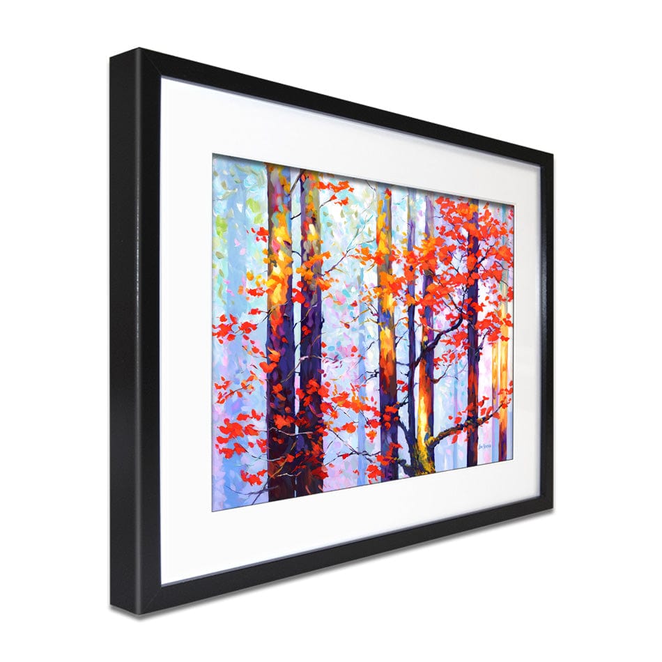 Whispers Of Autumn Love Framed Art Print wall art product Leon Devenice