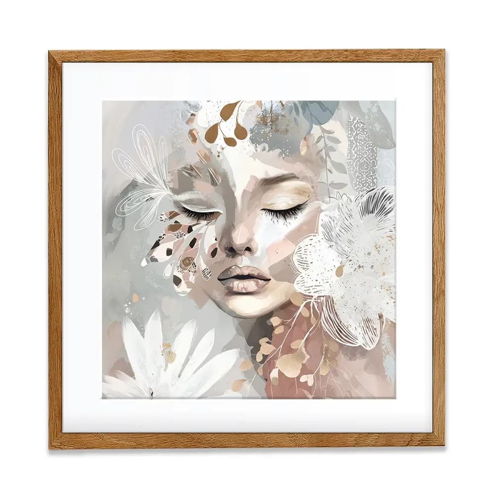 Whisperwing Square Framed Art Print Whisperwing Square Framed Art Print wall art product Bella Eve