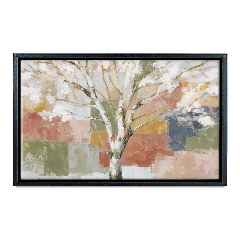 White Birch In Abstract Landscape Canvas Print White Birch In Abstract Landscape Canvas Print wall art product Chromatic Storm Studio