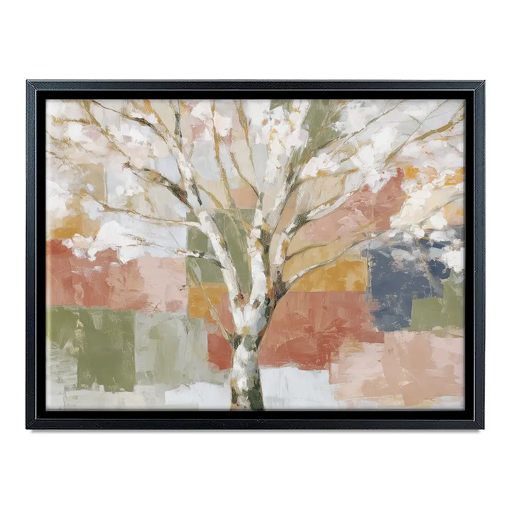 White Birch In Abstract Landscape Canvas Print White Birch In Abstract Landscape Canvas Print wall art product Chromatic Storm Studio