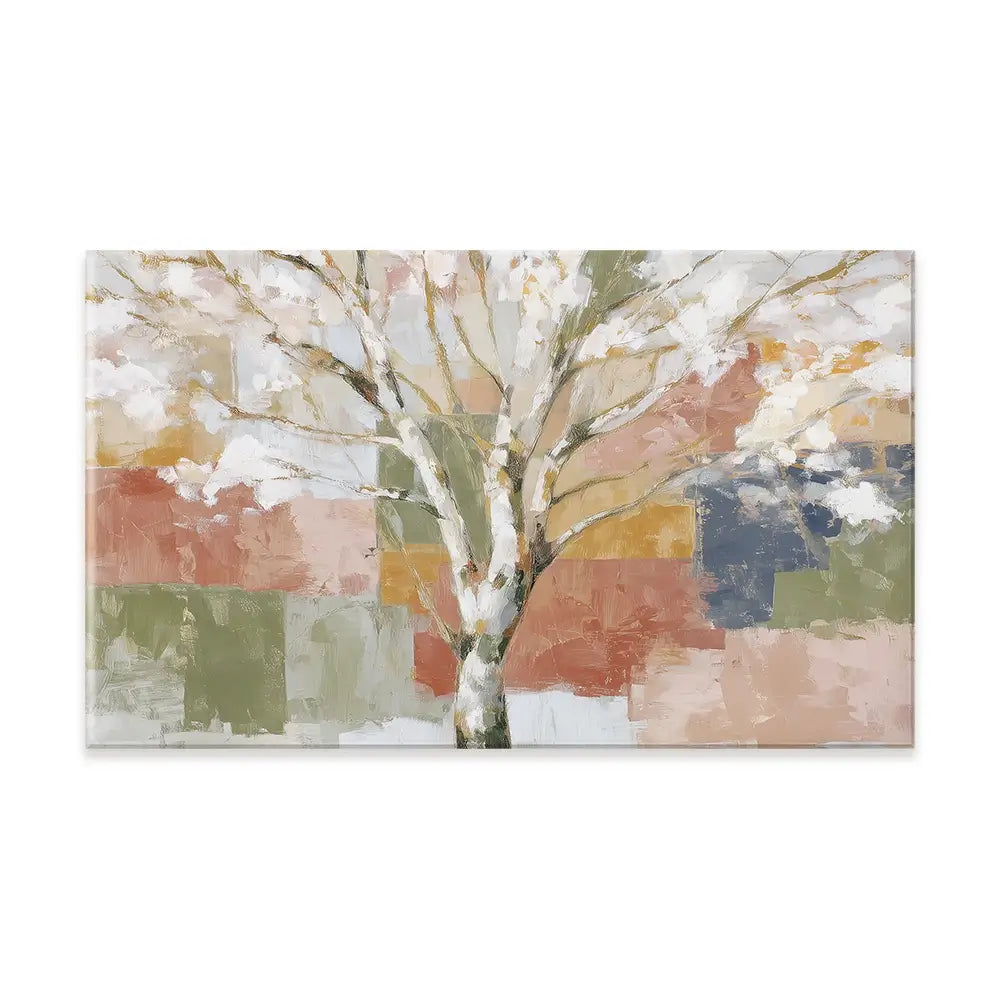 White Birch In Abstract Landscape Canvas Print White Birch In Abstract Landscape Canvas Print wall art product Chromatic Storm Studio