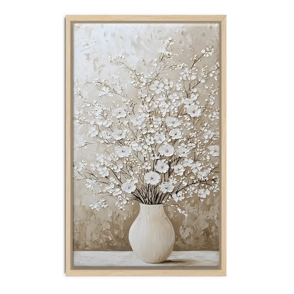 White Cherry Blossoms Oversized Canvas Print White Cherry Blossoms Oversized Canvas Print wall art product Franklyn Gregory - Independent