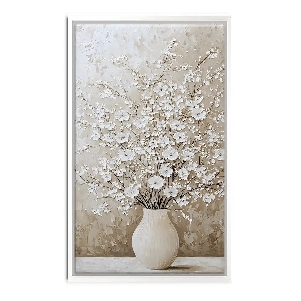 White Cherry Blossoms Oversized Canvas Print White Cherry Blossoms Oversized Canvas Print wall art product Franklyn Gregory - Independent