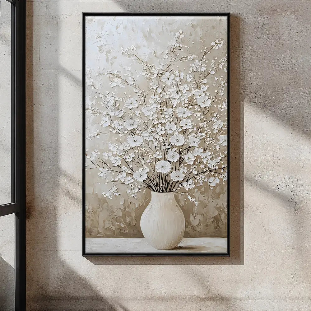 White Cherry Blossoms Oversized Canvas Print White Cherry Blossoms Oversized Canvas Print wall art product Franklyn Gregory - Independent
