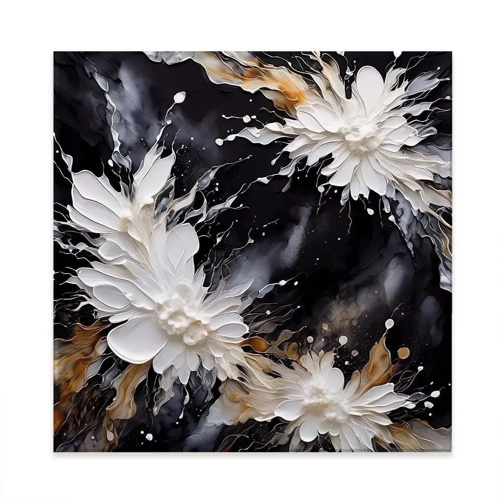 White Elegance Square Canvas Print White Elegance Square Canvas Print wall art product Violeta Allaberdieva