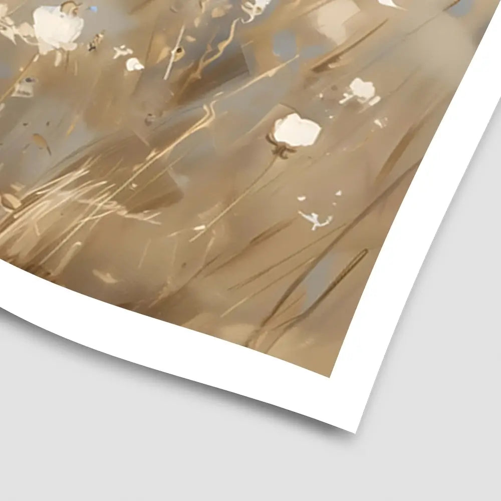 White Flower Field Art Print White Flower Field Art Print wall art product LSR Design Studio - Independent