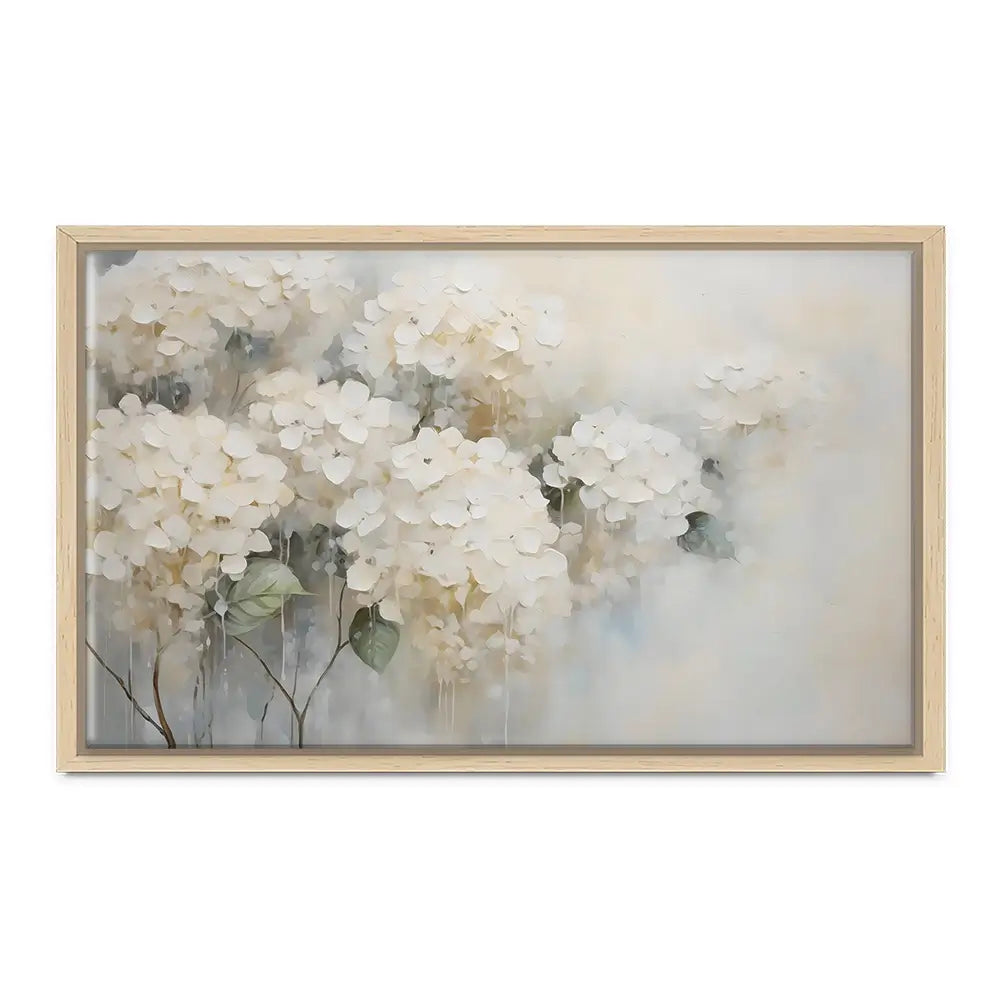 White Hydrangeas Canvas Print White Hydrangeas Canvas Print wall art product Arlington Prints - Independent