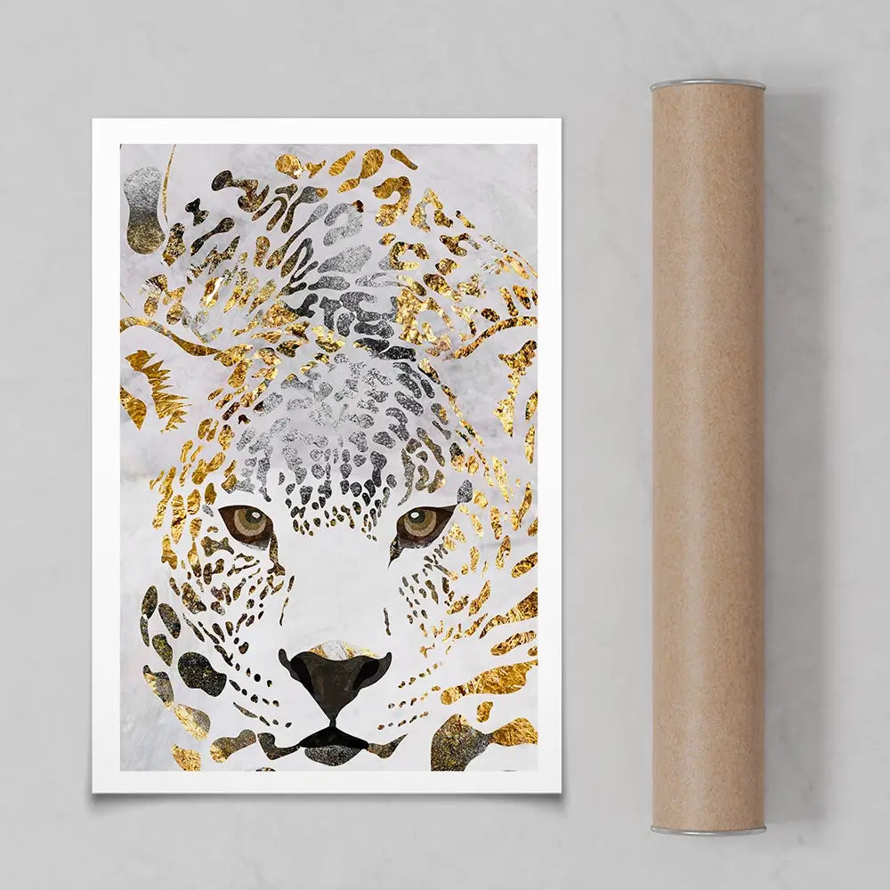 White Jaguar Art Print White Jaguar Art Print wall art product Sarah Manovski