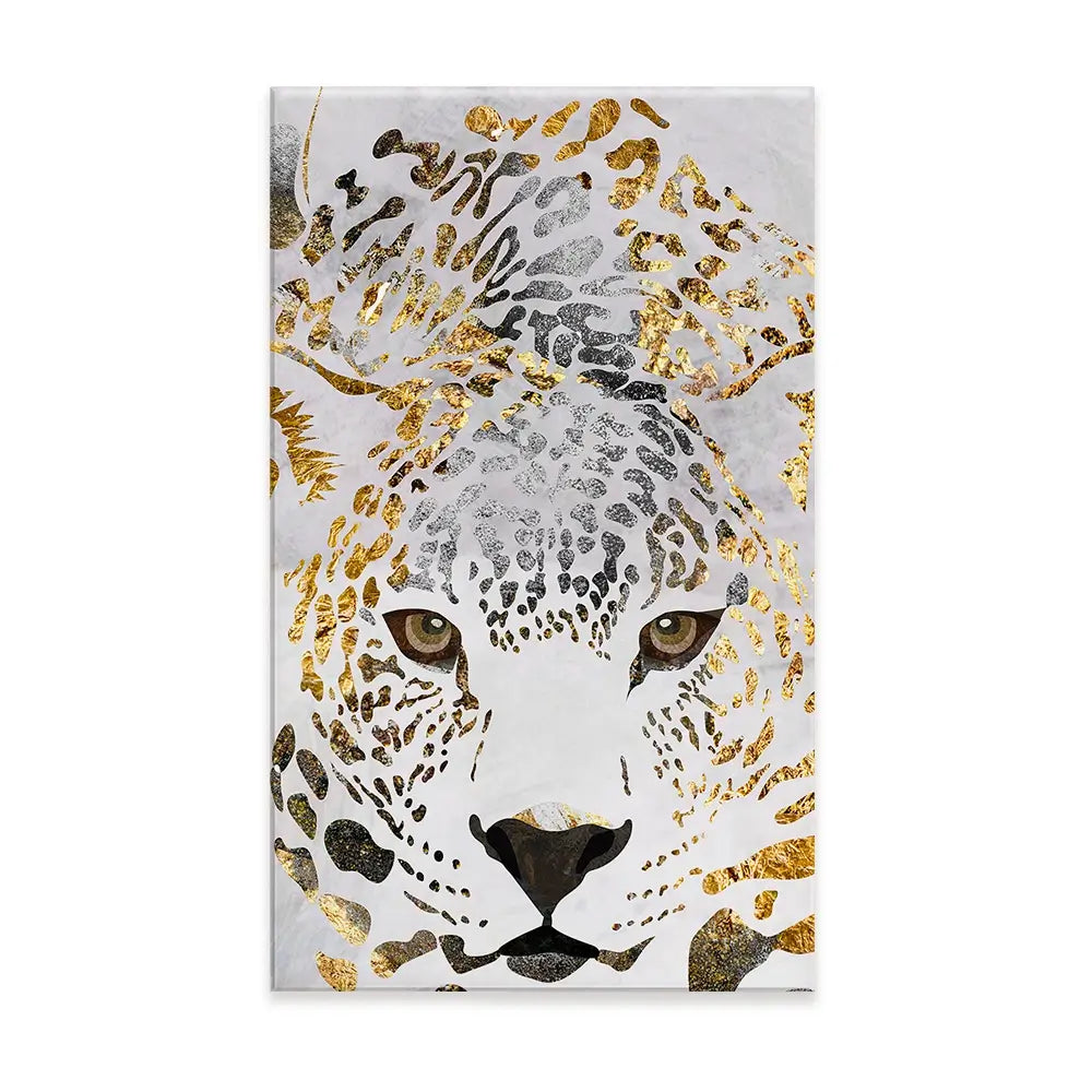White Jaguar Canvas Print White Jaguar Canvas Print wall art product Sarah Manovski