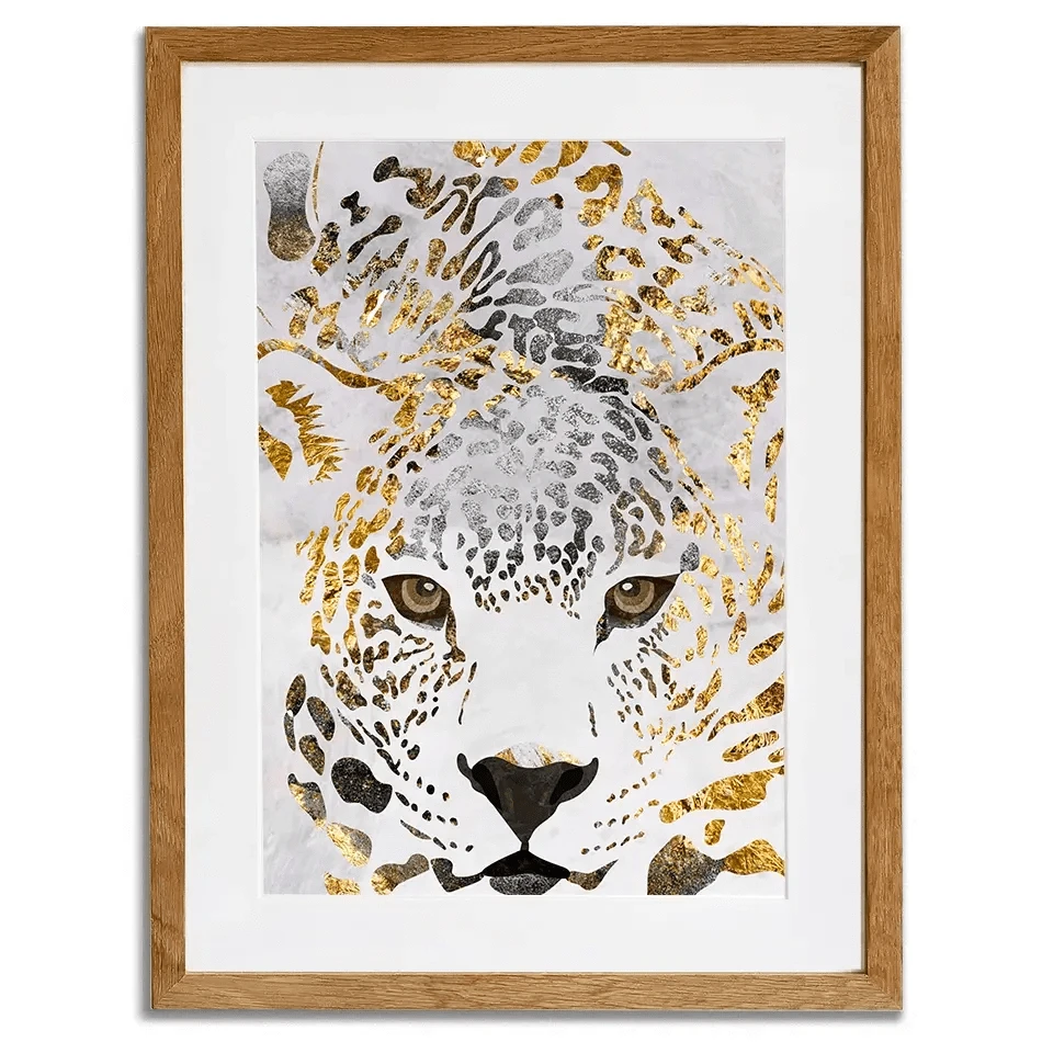 White Jaguar Framed Art Print White Jaguar Framed Art Print wall art product Sarah Manovski