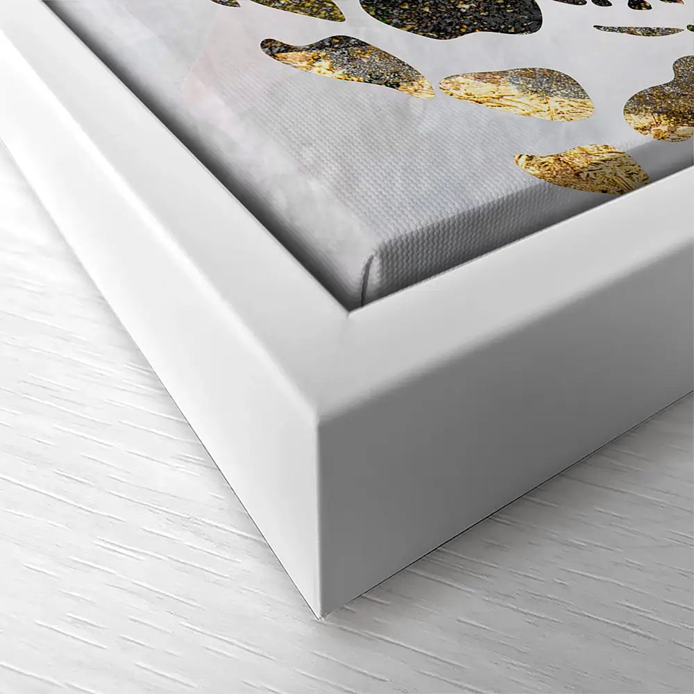 White Jaguar Square Canvas Print White Jaguar Square Canvas Print wall art product Art Print Shop