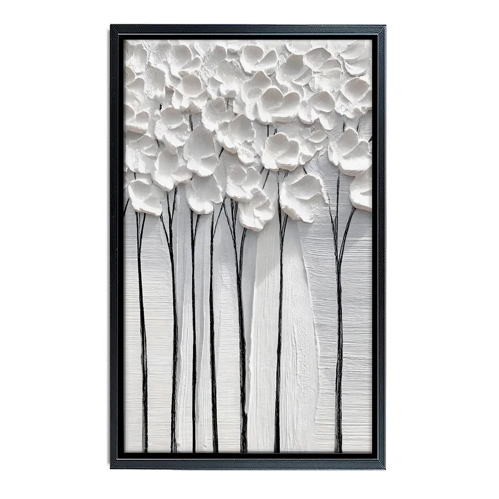 White Petals Canvas Print White Petals Canvas Print wall art product LSR Design Studio - Independent