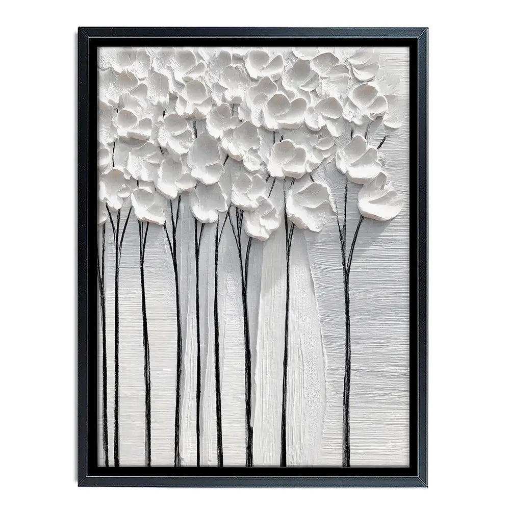 White Petals Canvas Print White Petals Canvas Print wall art product LSR Design Studio - Independent