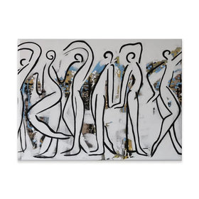 White Walk Canvas Print White Walk Canvas Print wall art product Maria Moretti