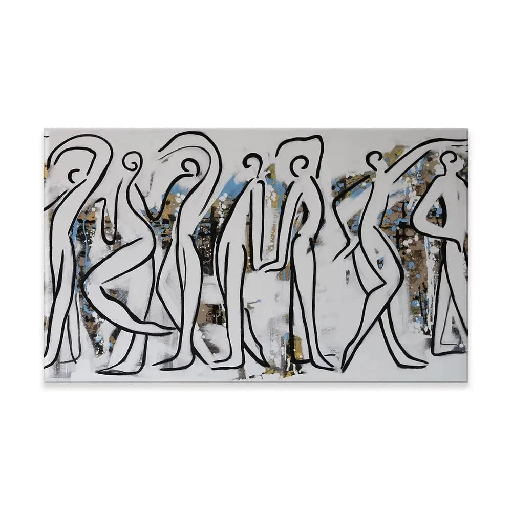 White Walk Canvas Print White Walk Canvas Print wall art product Maria Moretti