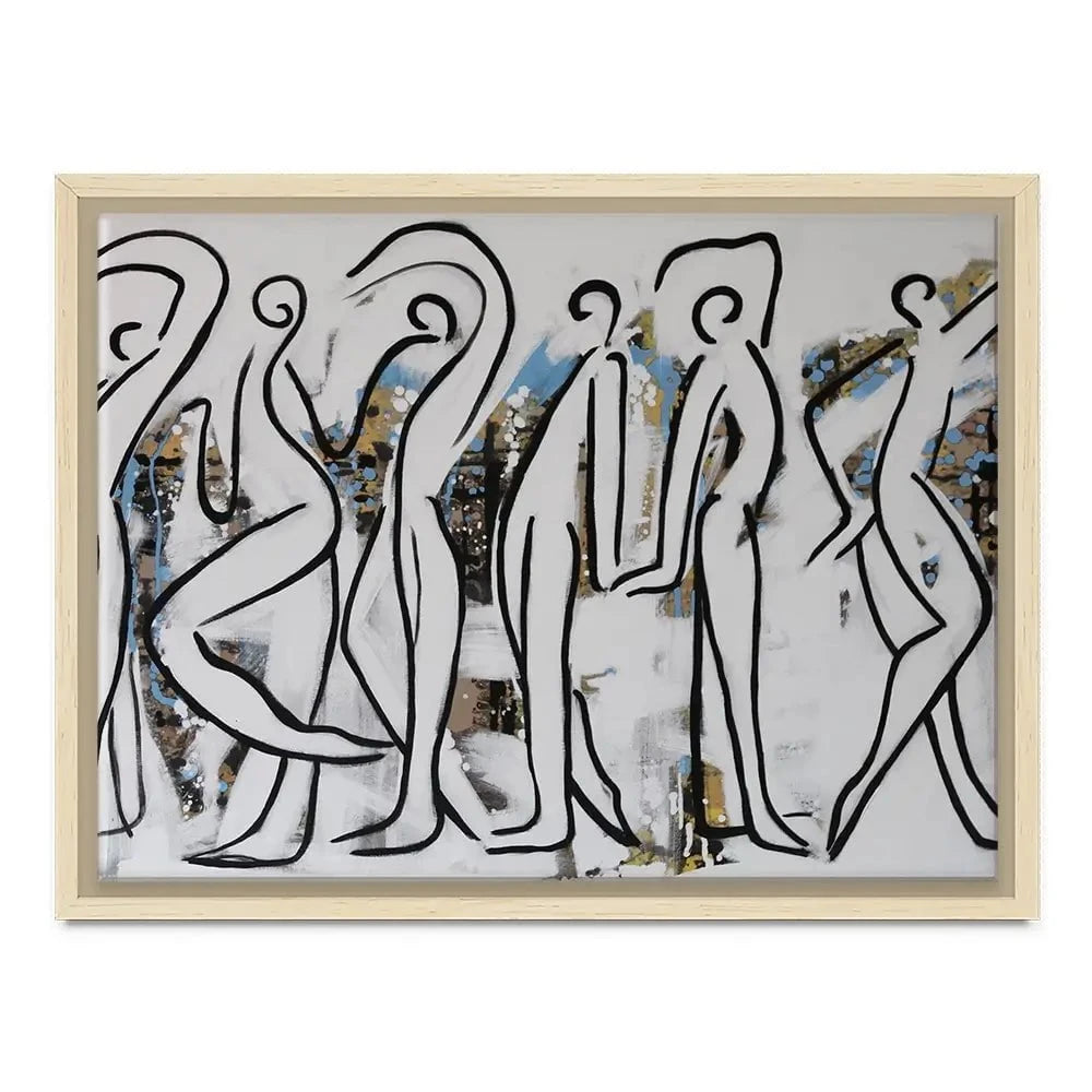 White Walk Canvas Print White Walk Canvas Print wall art product Maria Moretti