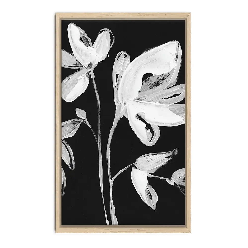 White Whimsical Flowers 2 Canvas Print White Whimsical Flowers 2 Canvas Print wall art product Jennifer Goldberger