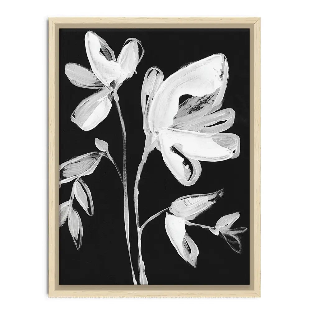 White Whimsical Flowers 2 Canvas Print White Whimsical Flowers 2 Canvas Print wall art product Jennifer Goldberger