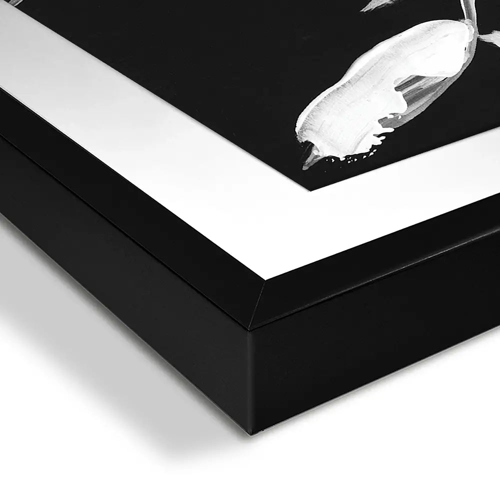 White Whimsical Flowers Framed Art Print White Whimsical Flowers Framed Art Print wall art product Jennifer Goldberger