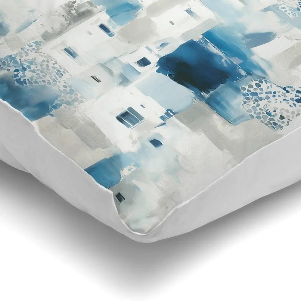 Whitewashed Coastal Village Cushion Whitewashed Coastal Village Cushion wall art product Chromatic Storm Studio