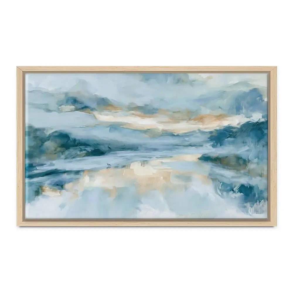 Wide Abstract Sea Horizon Canvas Print Wide Abstract Sea Horizon Canvas Print wall art product Chromatic Storm Studio