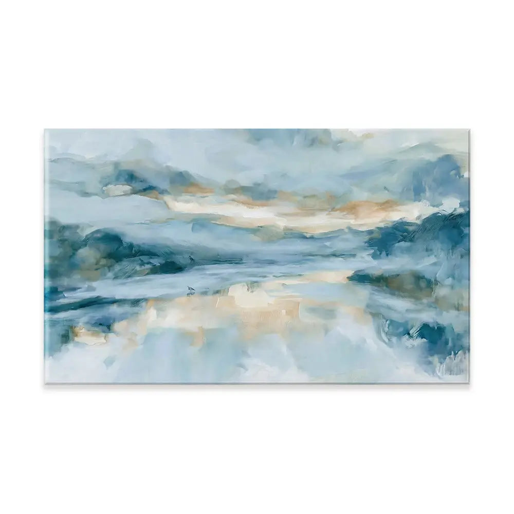 Wide Abstract Sea Horizon Canvas Print Wide Abstract Sea Horizon Canvas Print wall art product Chromatic Storm Studio