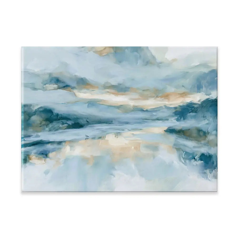 Wide Abstract Sea Horizon Canvas Print Wide Abstract Sea Horizon Canvas Print wall art product Chromatic Storm Studio