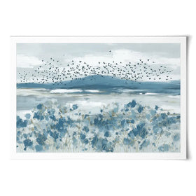 Wide Flock Wildflower Field Art Print Wide Flock Wildflower Field Art Print wall art product Chromatic Storm Studio