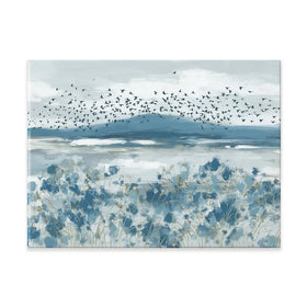 Wide Flock Wildflower Field Canvas Print Wide Flock Wildflower Field Canvas Print wall art product Chromatic Storm Studio