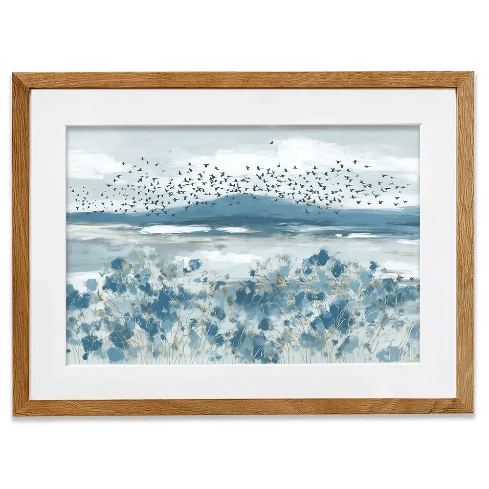 Wide Flock Wildflower Field Framed Art Print Wide Flock Wildflower Field Framed Art Print wall art product Chromatic Storm Studio