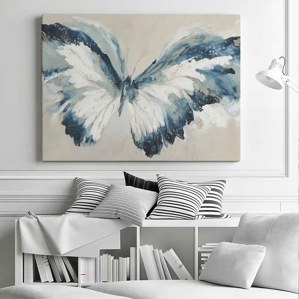 Wide Wing Butterfly Sketch Canvas Print Wide Wing Butterfly Sketch Canvas Print wall art product Chromatic Storm Studio